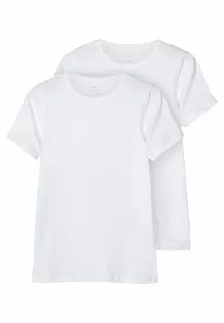 NAME IT Nkmt Slim 2Pack - T-Shirt Basic - Bright White