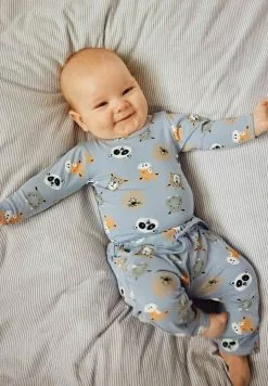 NAME IT Print - Broek - Dusty Blue