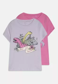 NAME IT Nmfbrigita 2 Pack - T-Shirt Print - Purple Heather