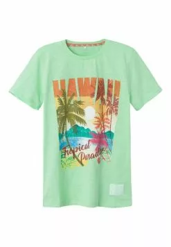 NAME IT Print - T-Shirt Print - Green Ash