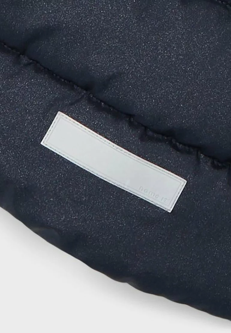 NAME IT Faux Fur Glitter Jacket - Winterjas - Dark Blue 4 NAME IT Faux Fur Glitter Jacket - Winterjas - Dark Blue - Afbeelding 4