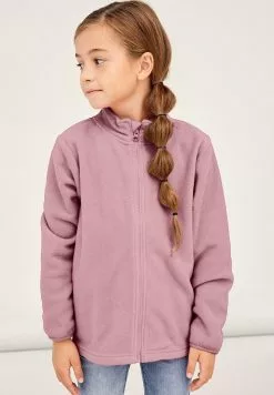 NAME IT Nknspektra Cardigan Unisex - Fleecejas - Purple