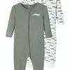 NAME IT Nbmnightsuit Zip Crocodile 2 Pack - Pyjama - Agave Green
