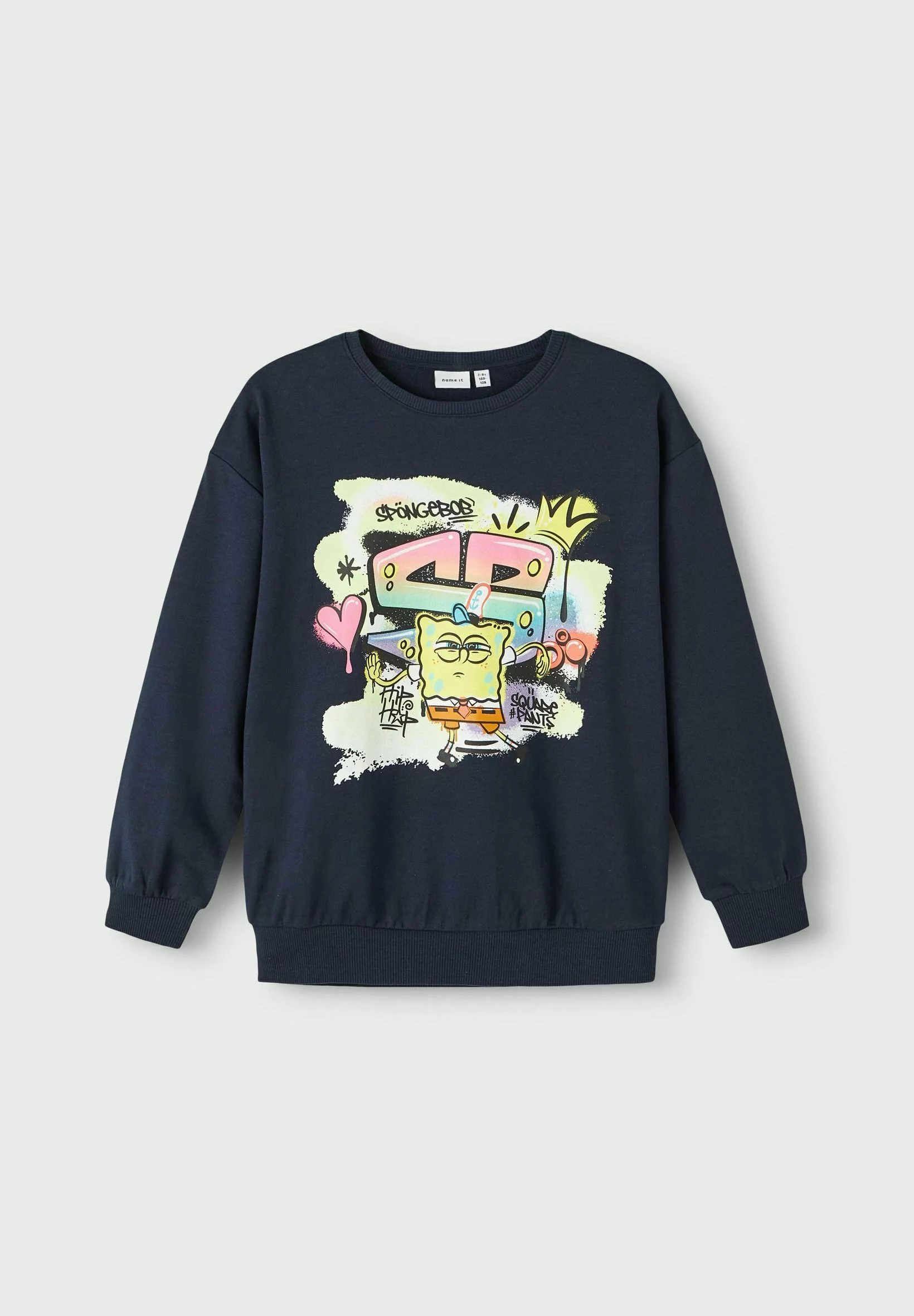NAME IT Spongebob - Sweater - Dark Sapphire 4 NAME IT Spongebob - Sweater - Dark Sapphire - Afbeelding 4
