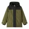 NAME IT Colorblock - Outdoorjas - Olive Night