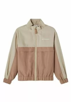 NAME IT Sune- Sweater Met Rits - Weathered Teak