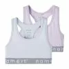 NAME IT Nkfshort 2 Pack - Bustier - Heather/Pastel Lilac