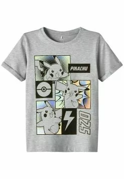 NAME IT Pokémon - T-Shirt Print - Grey Melange