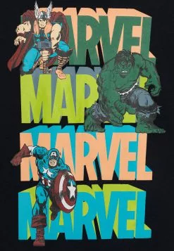 NAME IT Nkmjiri Marvel Top- T-Shirt Print - Dark Sapphire -Shirt Zacht Verkoop c391c58690194e67bc93a1a53583d4d6