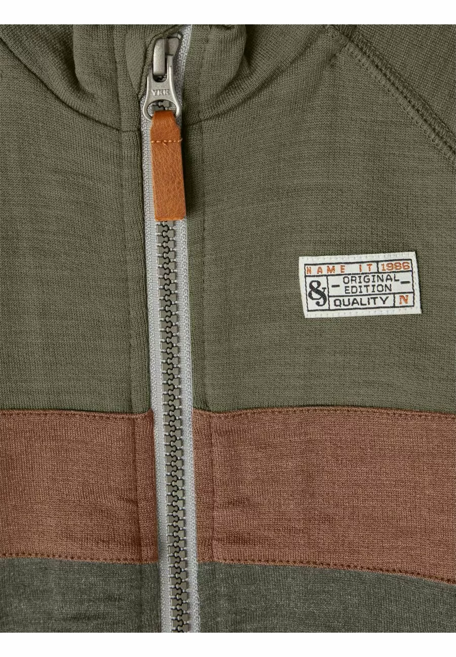 NAME IT Sweater Met Rits - Tarmac 3 NAME IT Sweater Met Rits - Tarmac - Afbeelding 3