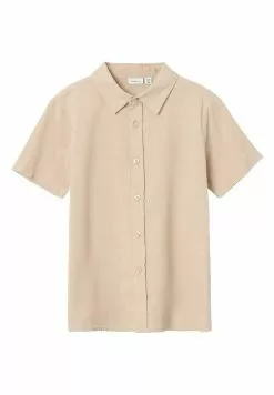 NAME IT Kurzarm - Overhemd - Humus