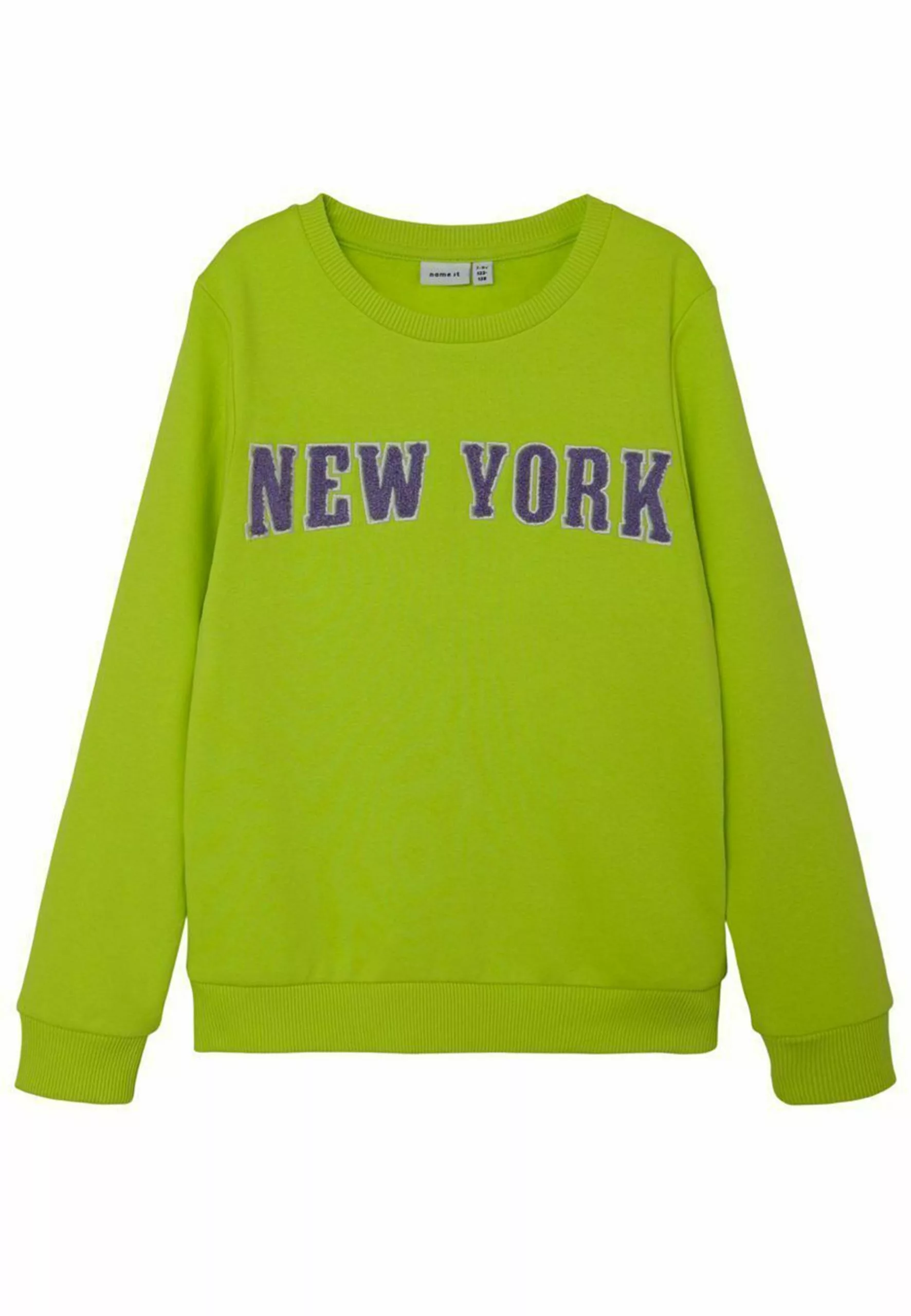 NAME IT New York - Sweater - Acid Lime 1 NAME IT New York - Sweater - Acid Lime