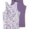 NAME IT Nmftank Top Flower 2 Pack - Hemd - Purple