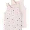 NAME IT Nmftank Barely Heart 2 Pack - Hemd - Light Pink