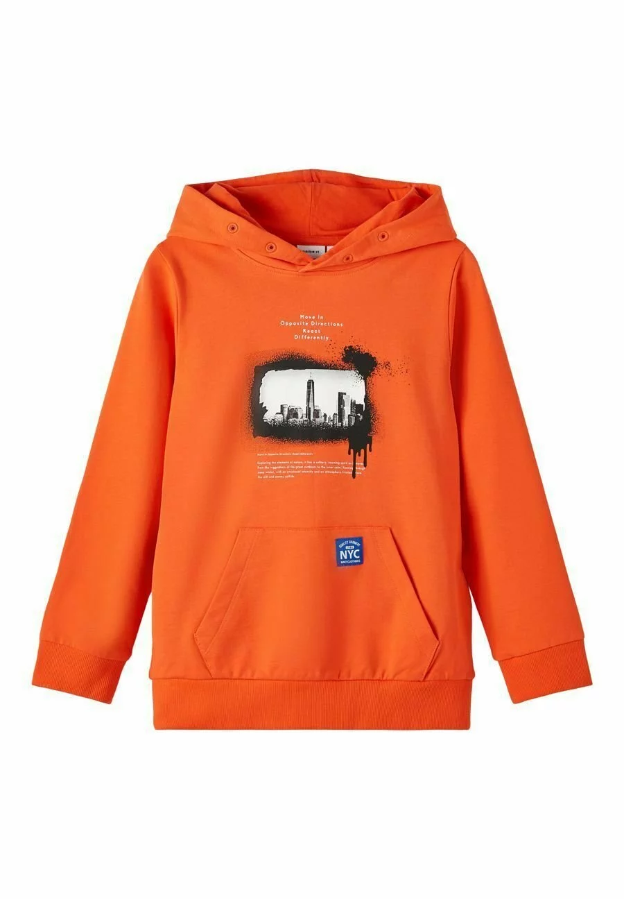 NAME IT Regular Fit - Hoodie - Tigerlily 2 NAME IT Regular Fit - Hoodie - Tigerlily - Afbeelding 2