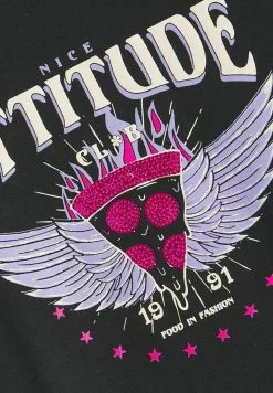 NAME IT Regular Fit - T-Shirt Print - Black -Shirt Zacht Verkoop d240dcaaeecb4f1e993fdabdcce79438