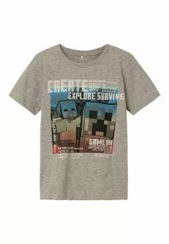NAME IT Minecraft - T-Shirt Print - Grey Melange 7 NAME IT Minecraft - T-Shirt Print - Grey Melange -Shirt Zacht Verkoop d36a7a1825db4b62a5bcf797c27d3888