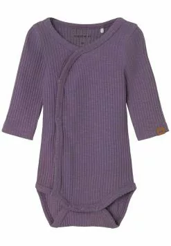 NAME IT Strampler Wickel - Body - Purple Sage