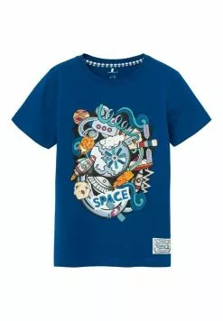 NAME IT Regular Fit - T-Shirt Print - True Blue