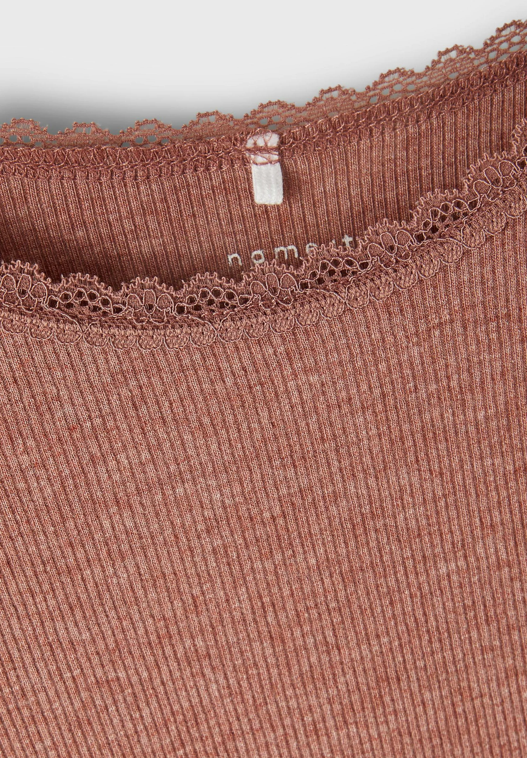 NAME IT Nkfkab Ls Slim Noos - Trui - Cognac 3 NAME IT Nkfkab Ls Slim Noos - Trui - Cognac - Afbeelding 3