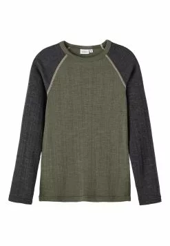 NAME IT Nkmwang Needle Solid- Longsleeve - Beetle