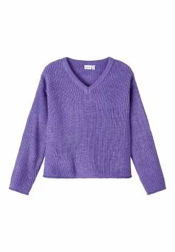 NAME IT V-Ausschnitt - Trui - Purple Corallites