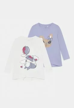 NAME IT Nmfviolet Loose - Longsleeve - White Alyssum