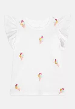 NAME IT Nmfjoan Cap Box - T-Shirt Print - Bright White