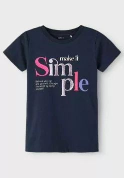 NAME IT Regular Fit - T-Shirt Print - Dark Sapphire -Shirt Zacht Verkoop ec5e8bbadb1e492f82193df46b67d5a8
