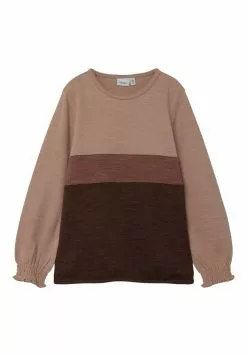 Shirt Zacht Verkoop 31 NAME IT Mit Langen Ärmeln - Longsleeve - Deep Mahogany