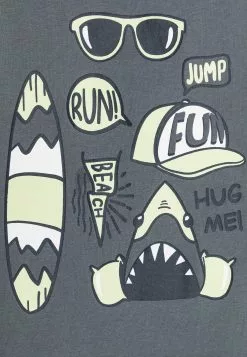 NAME IT Nmmvagno 2 Pack - Top - Lime Cream/Stormy Weather -Shirt Zacht Verkoop ed909d1cdae84af7828de98afaa8251d