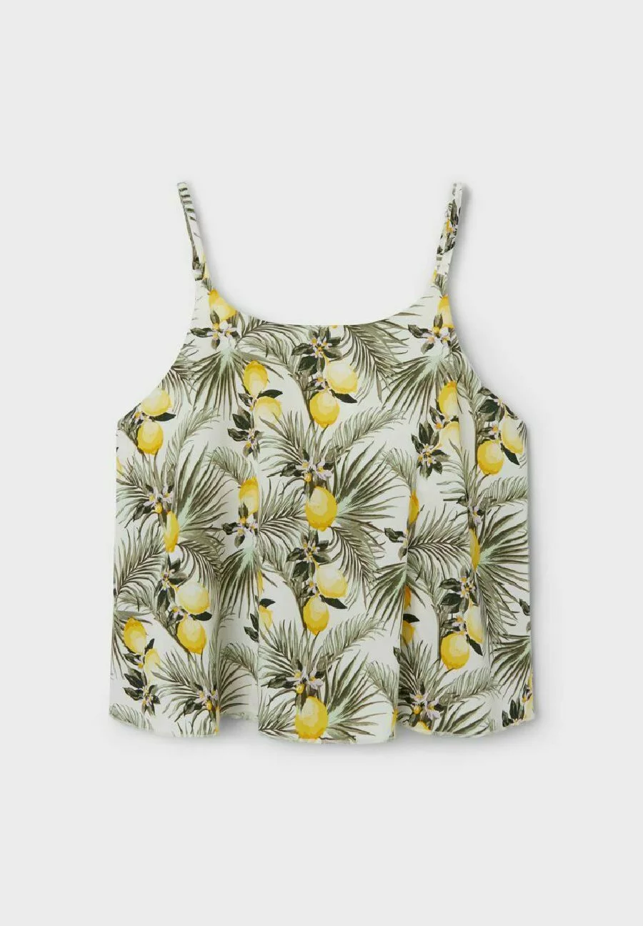 NAME IT Träger Print - Top - White Alyssum 4 NAME IT Träger Print - Top - White Alyssum - Afbeelding 4