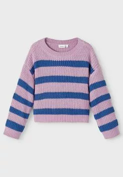 NAME IT Gestreifter Chenille - Trui - Smoky Grape -Shirt Zacht Verkoop ee1d544260434ec8b8c9f11acdb0b4df