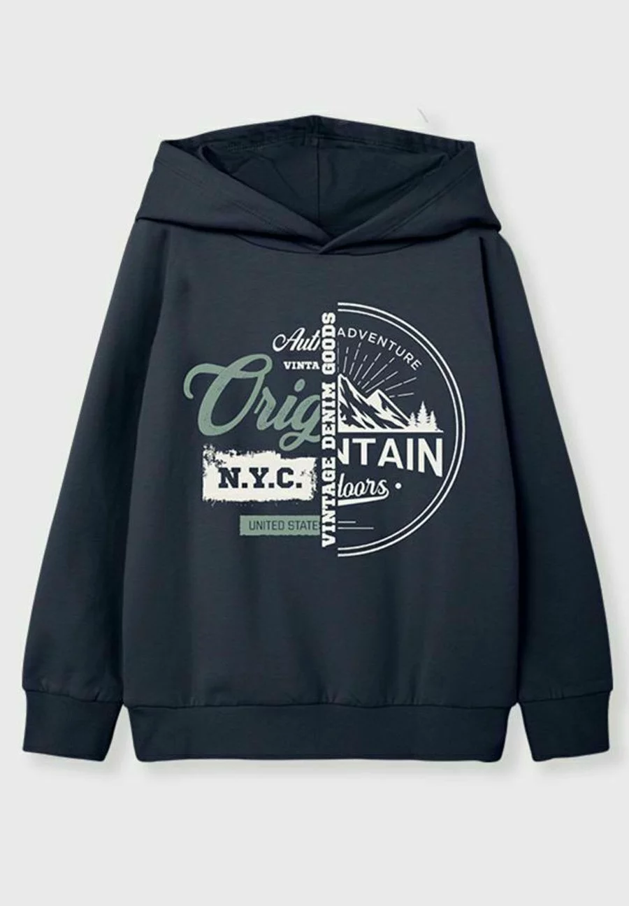 NAME IT Regular Fit - Hoodie - Dark Sapphire 3 NAME IT Regular Fit - Hoodie - Dark Sapphire - Afbeelding 3