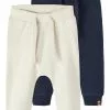 NAME IT Nbntakki Pant Unisex 2 Pack - Broek - Dark Blue/Beige