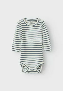 NAME IT Strampler Gestreifter - Body - Bluefin -Shirt Zacht Verkoop f0c9263e72664b268459ee7a83cb7acc