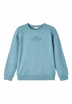 NAME IT Nkmjarkus Ls Sweat - Sweater - Smoke Blue