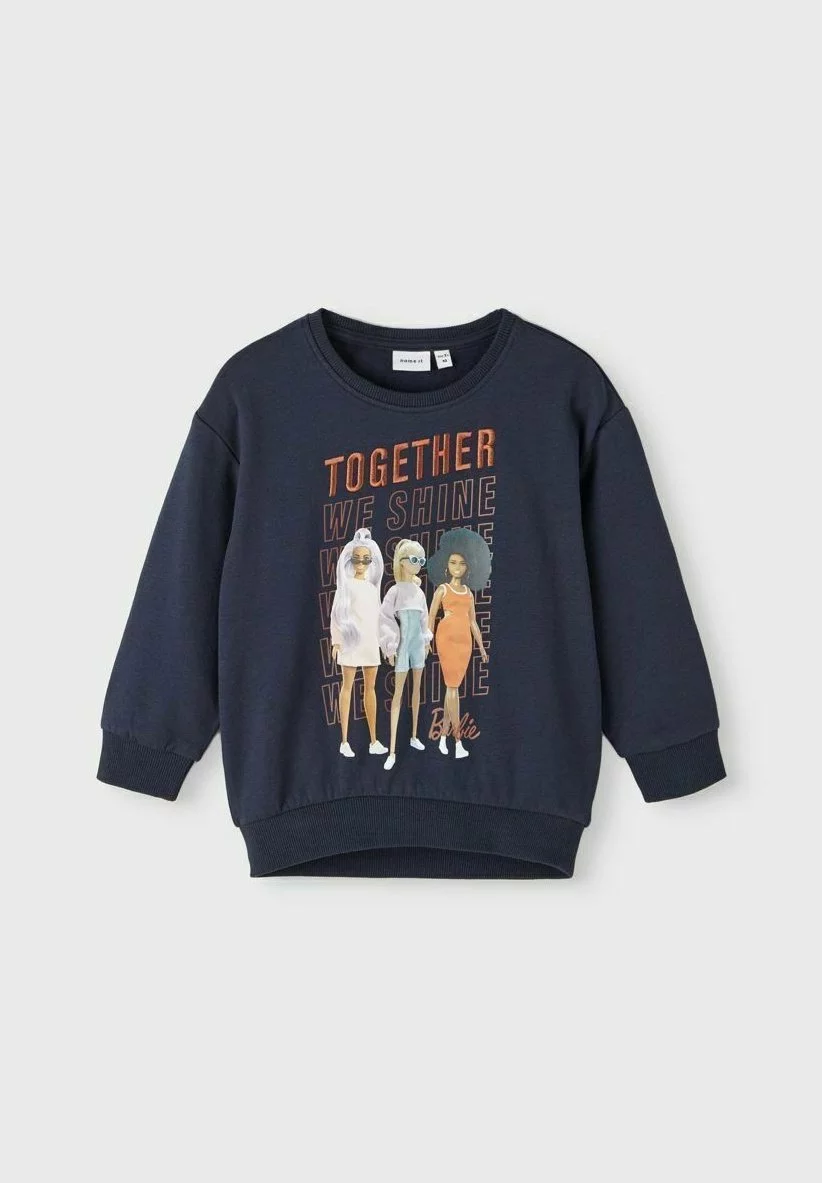 NAME IT Barbie - Sweater - Dark Sapphire 4 NAME IT Barbie - Sweater - Dark Sapphire - Afbeelding 4