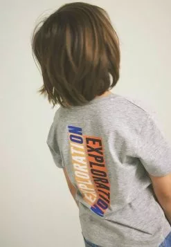 NAME IT T-Shirt Print - Grey Melange