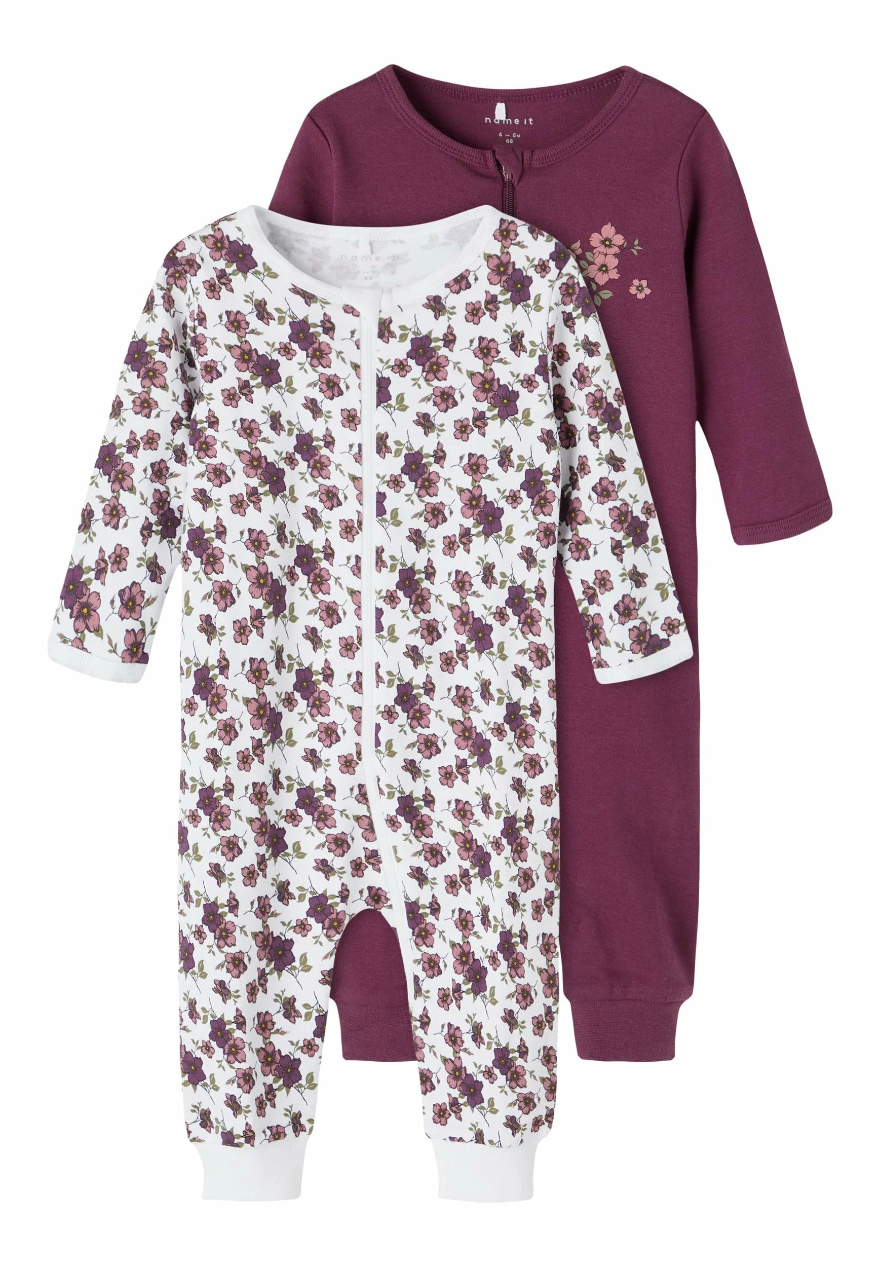 NAME IT Nbfnightsuit Zip 2 Pack - Pyjama - Prune Purple 2 NAME IT Nbfnightsuit Zip 2 Pack - Pyjama - Prune Purple - Afbeelding 2