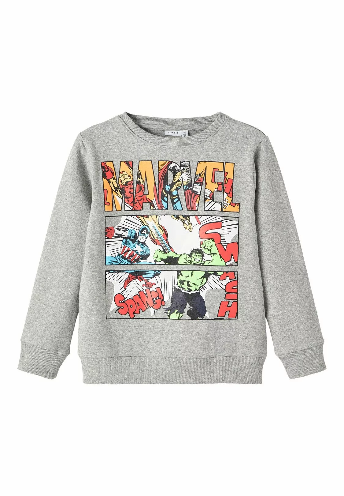 NAME IT Marvel- Sweater - Grey Melange 2 NAME IT Marvel- Sweater - Grey Melange - Afbeelding 2