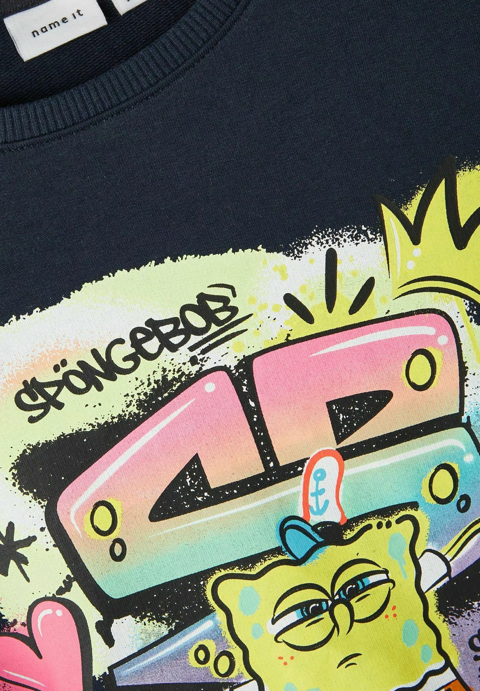 NAME IT Spongebob - Sweater - Dark Sapphire 3 NAME IT Spongebob - Sweater - Dark Sapphire - Afbeelding 3